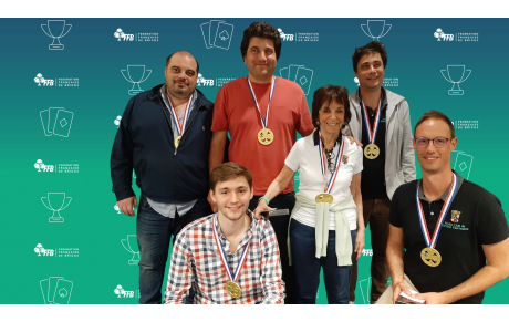 Le club de Garches-Vaucresson à nouveau 1 ier des Interclubs division 1 avec l'équipe Hilda Setton,Thomas Bessis, Cédric Lorenzini, Quentin Robert, Baptiste Combescure et Pierre Franceschetti